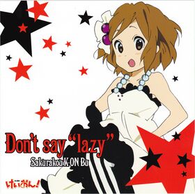 Cover Dont say lazy Hirasawa Yui.jpg